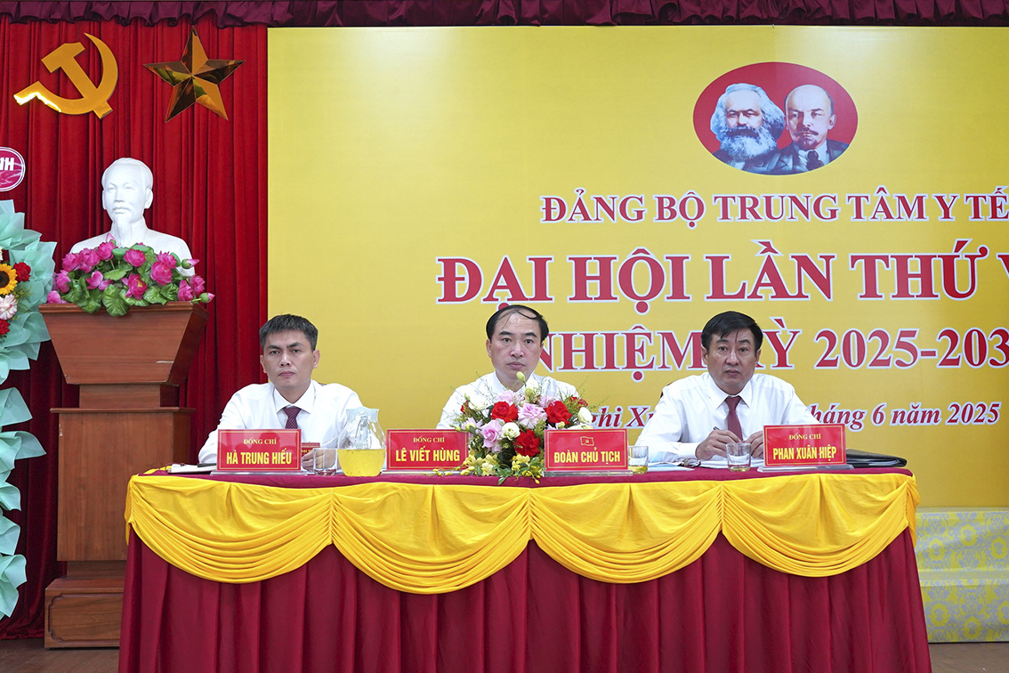 Đảng bộ Trung tâm Y tế huyện Nghi Xuân tổ chức Đại hội nhiệm kỳ 2025–2030